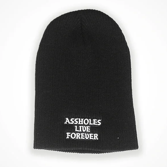 ASSHOLES LIVE FOREVER
BLACK SLOUCH BEANIE - Picture 1 of 1